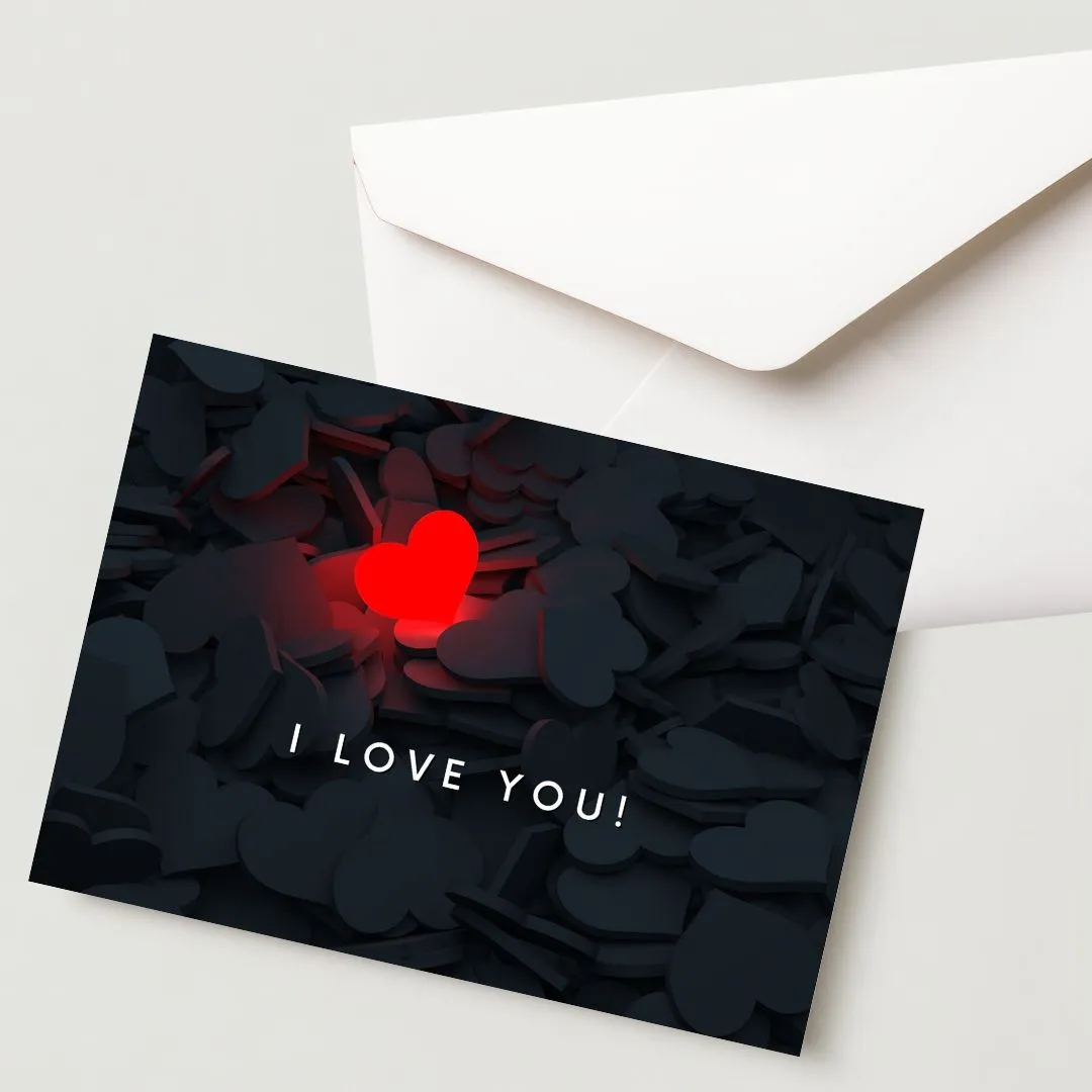 Premium  Propose Card - 300 GSM Cold Pressed Paper (Pack of 1)
