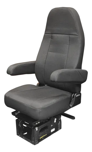 Sears Sentry Truck Seat in Black Cordura Cloth with Dual Arms PN 52A23WMBNNNN