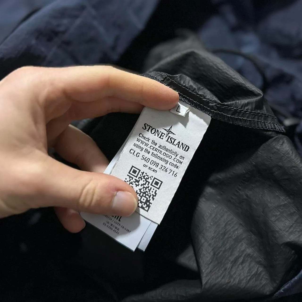 Stone Island House Check Nylon Smock Jacket