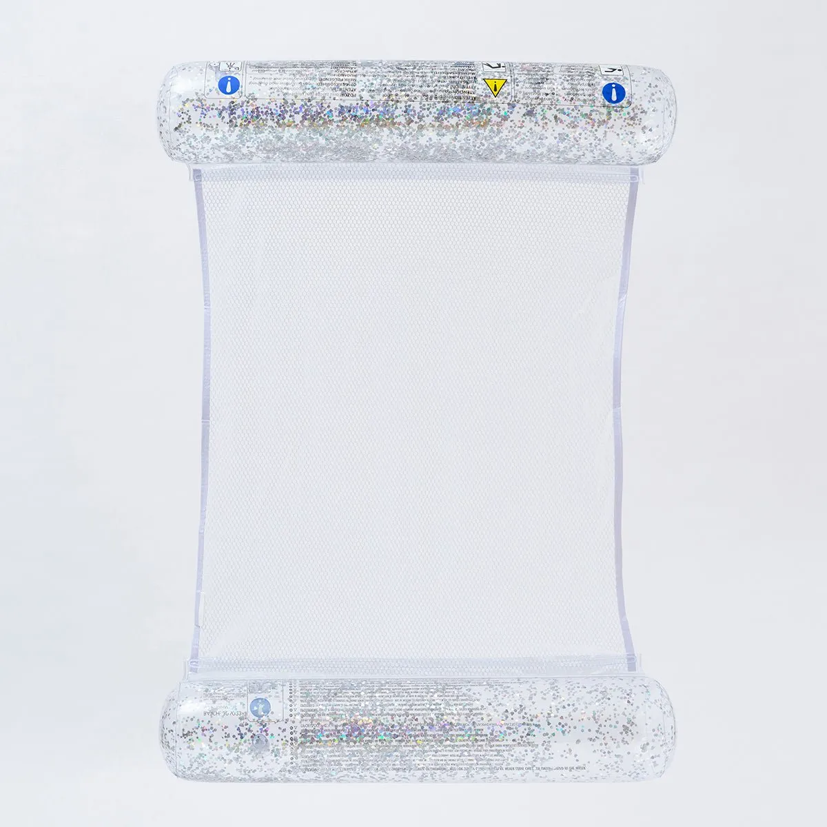SUNNYLiFE Transparent Inflatable Bolster Hammock Float Glitter