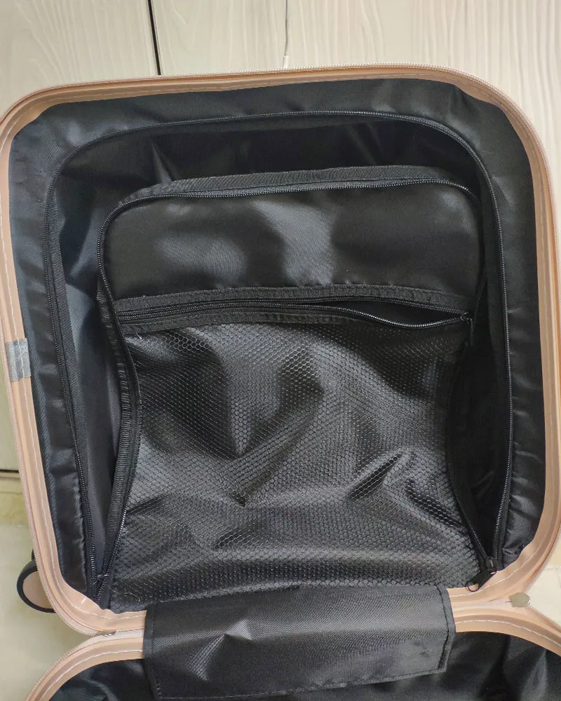 SZSYXSM suitcase, travel rolling luggage aluminum frame PC hard face