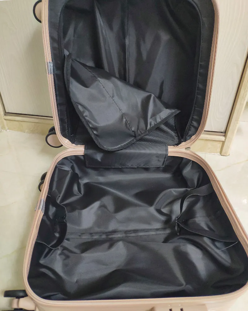 SZSYXSM suitcase, travel rolling luggage aluminum frame PC hard face