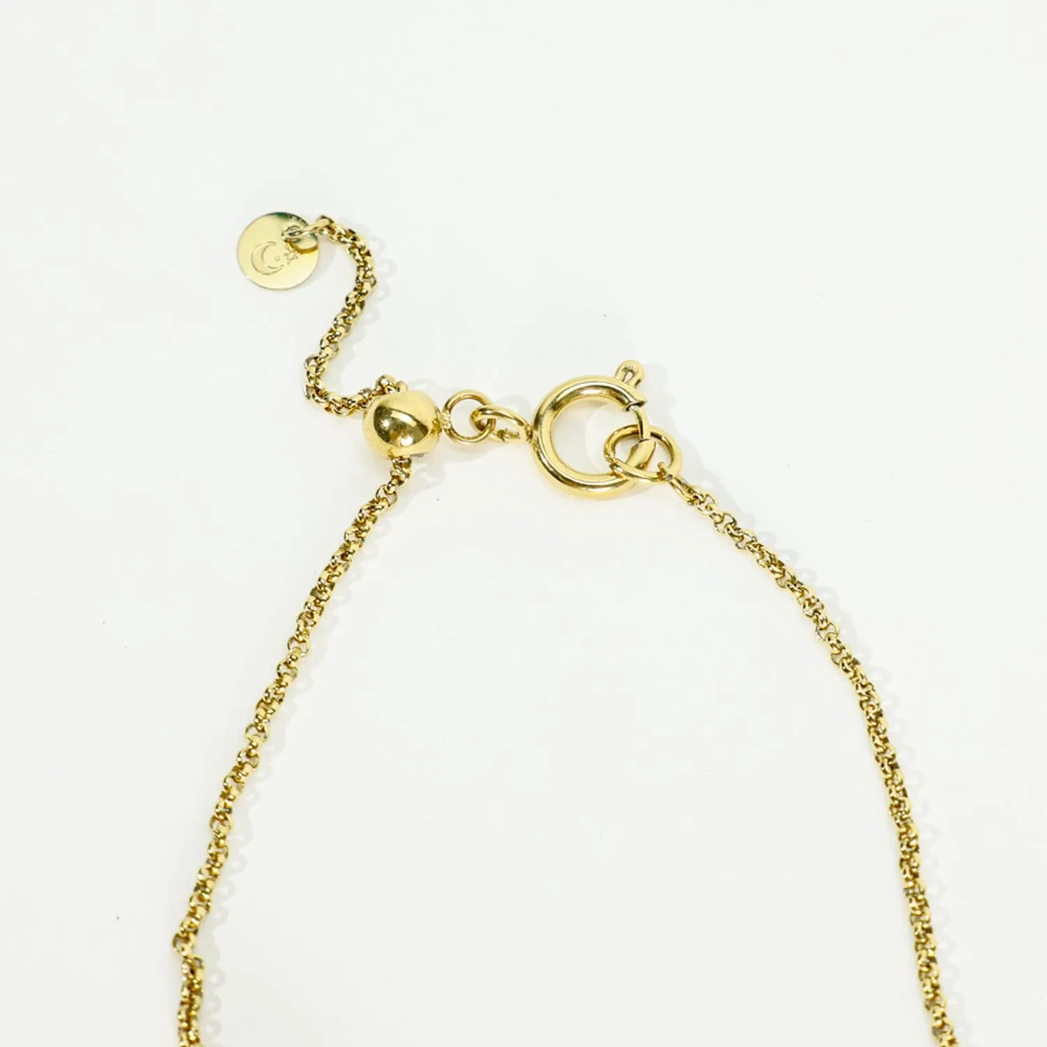 The “Saving Space” Bar Bracelet by Chloe Caroline in Gold