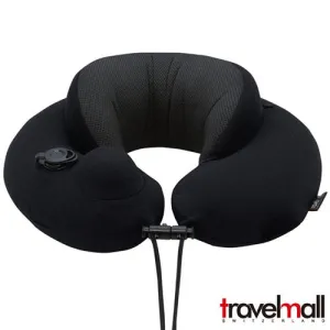 Travelmall Premium Inflatable Neck Pillow with 3D Pump and Memory Foam