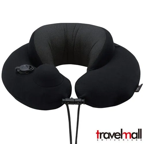 Travelmall Premium Inflatable Neck Pillow with 3D Pump and Memory Foam