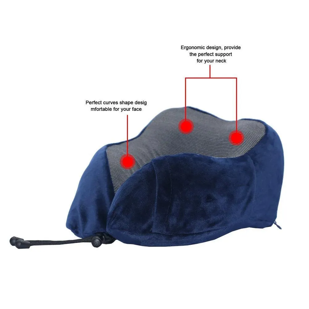 Ultimate Neck Support Travel Pillow with Orthopedic Memory Foam for Comfort and Relief