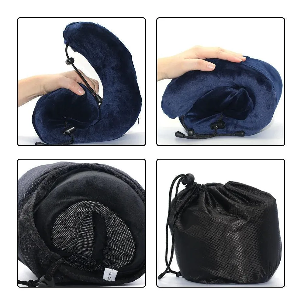 Ultimate Neck Support Travel Pillow with Orthopedic Memory Foam for Comfort and Relief