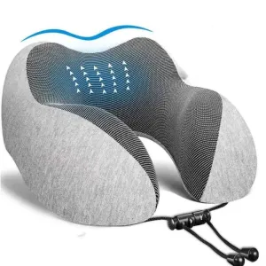 Ultimate Neck Support Travel Pillow with Orthopedic Memory Foam for Comfort and Relief