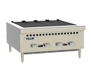 Vulcan VCRB25 25" Low Profile Natural Gas Heavy-Duty Radiant Charbroiler - 58,000 BTU | Denson CFE