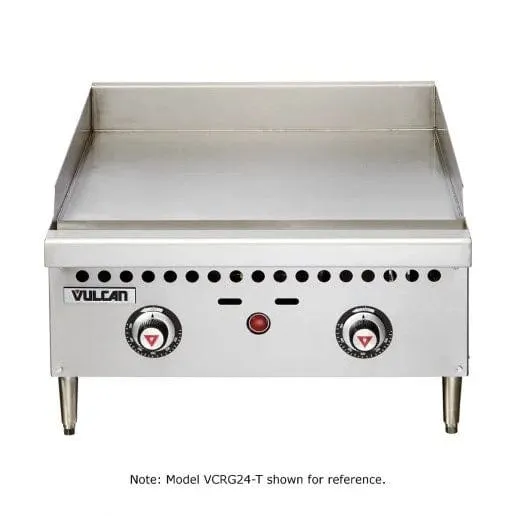 Vulcan VCRG48-T Gas 48" Countertop Griddle with Snap-Action Thermostatic Controls - 100,000 BTU | Denson CFE