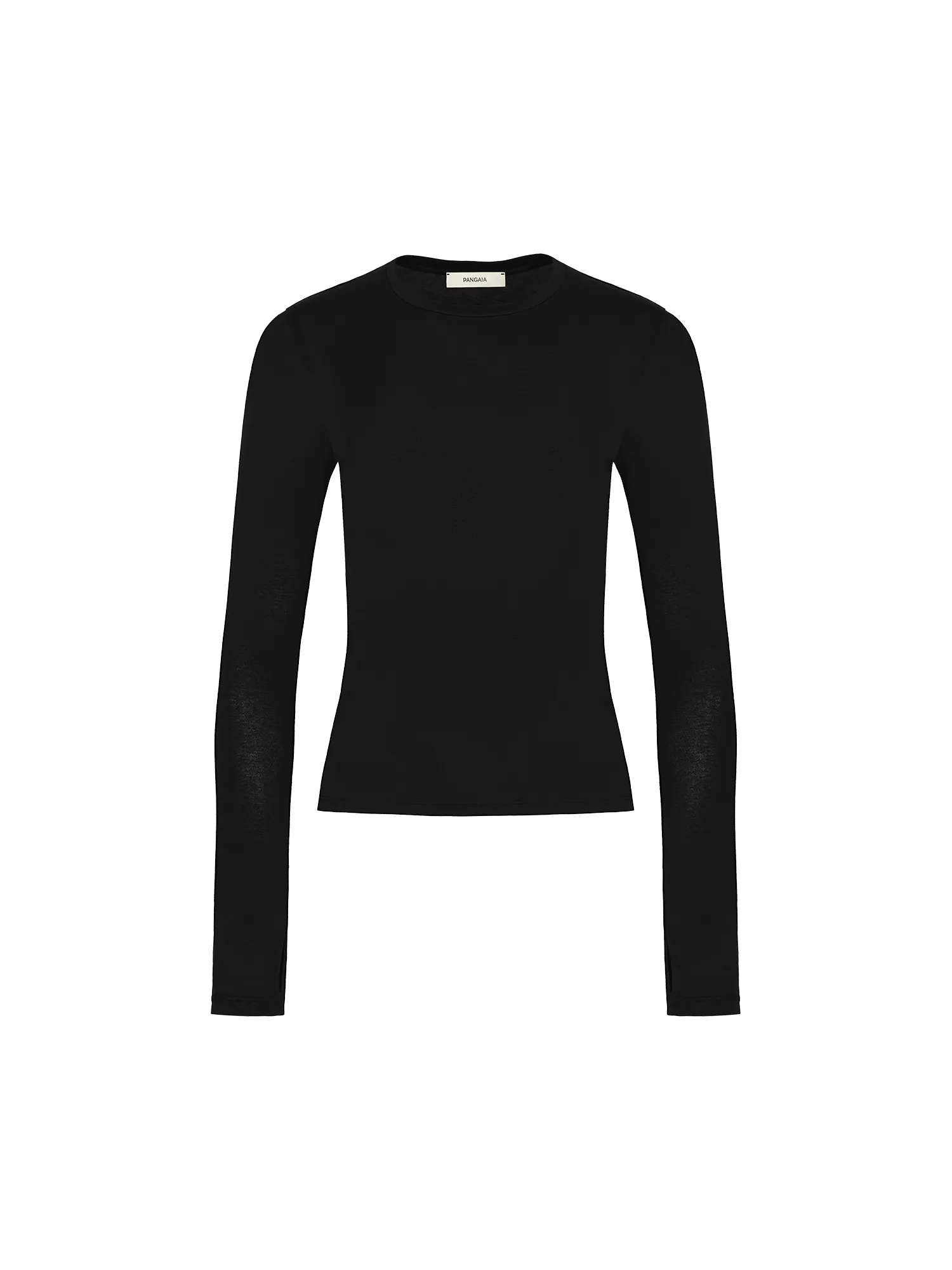 Womens 365 Cotton-Stretch Long-Sleeved Topblack